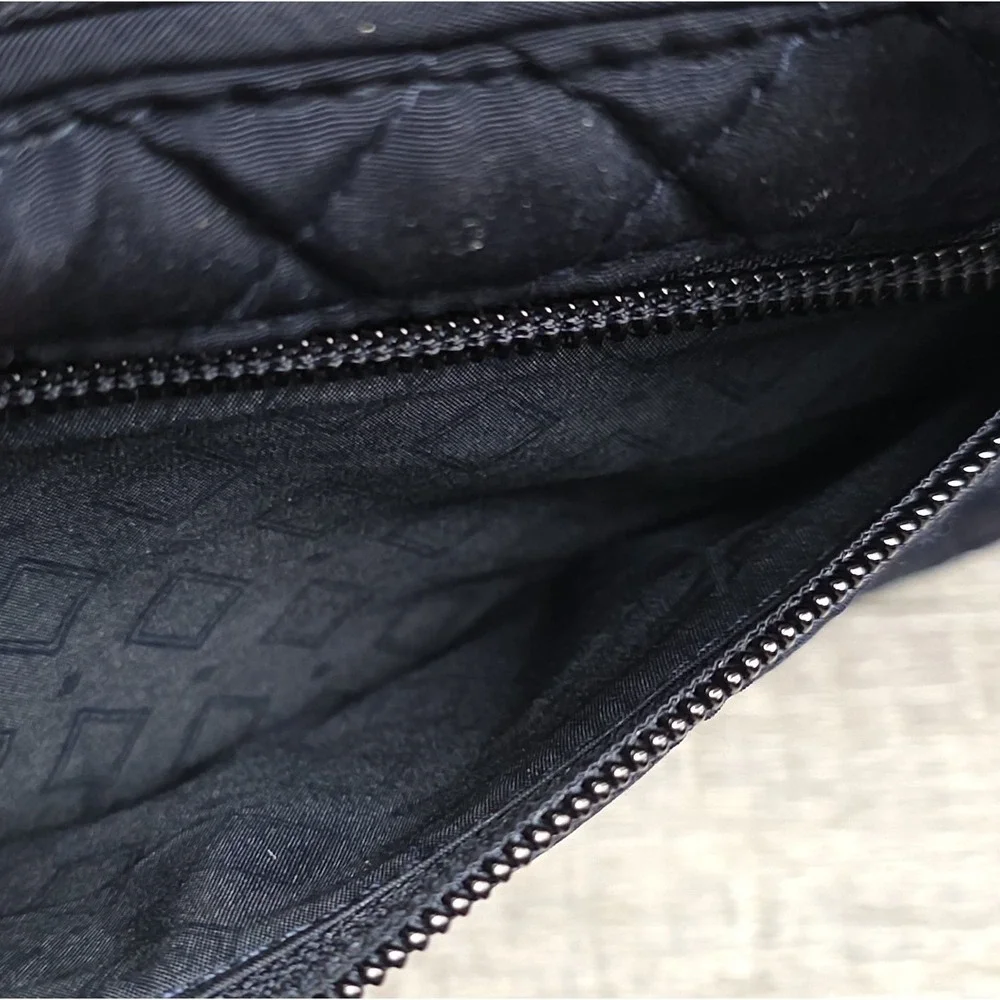 Vera Bradley Turnlock Wallet Navy Blue Large Quilted Cotton Clutch Organizer 7.7 - Picture 6 of 11